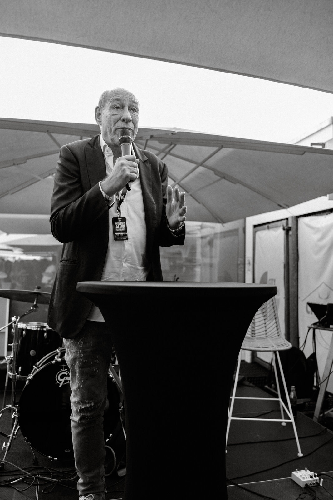 Ansprache am Rednerpult beim WSAF-Sommerfest 2026